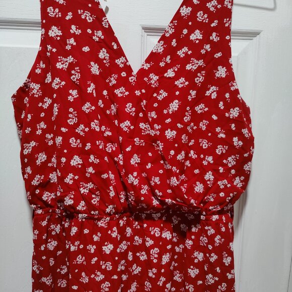 One 💗 Clothing Red floral dress - Picture 2 of 4
